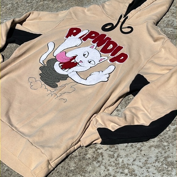 RIPNDIP Grailed two sided embroidered puff logo.sweatshirt hoodie - Picture 4 of 10